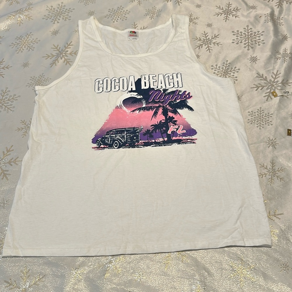 Shirt print cocoa beach sz L